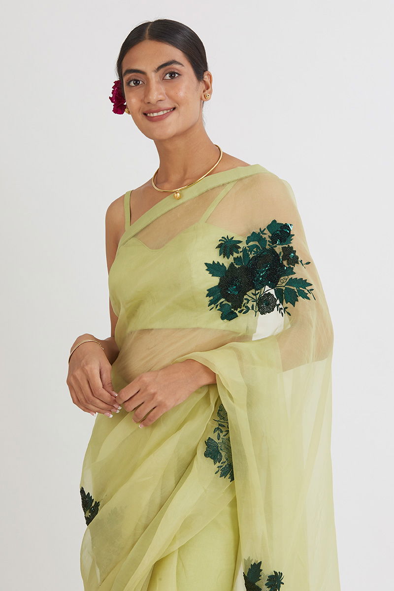 ARADHANA MINT GREEN SAREE