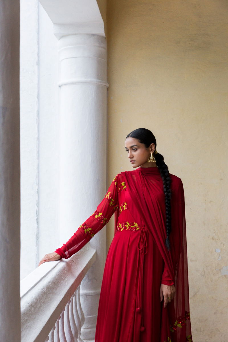 URFI GEORGETTE ANARKALI 