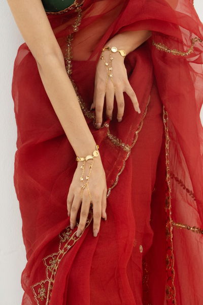 RED MEHAFIL SAREE