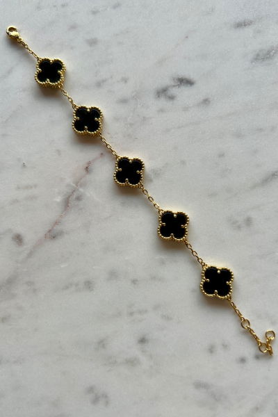 CLOVER BRACELET - BLACK