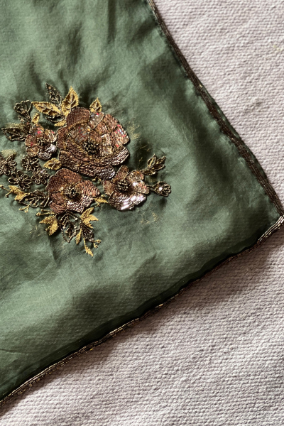 OLIVE GREEN PARO DUPATTA