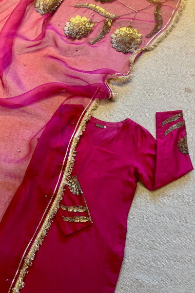 LAURET PINK KURTA SET