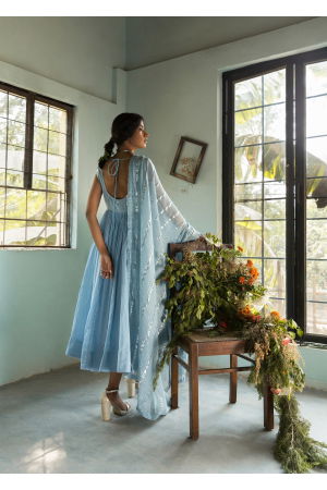 POWDER BLUE RUPALI SET